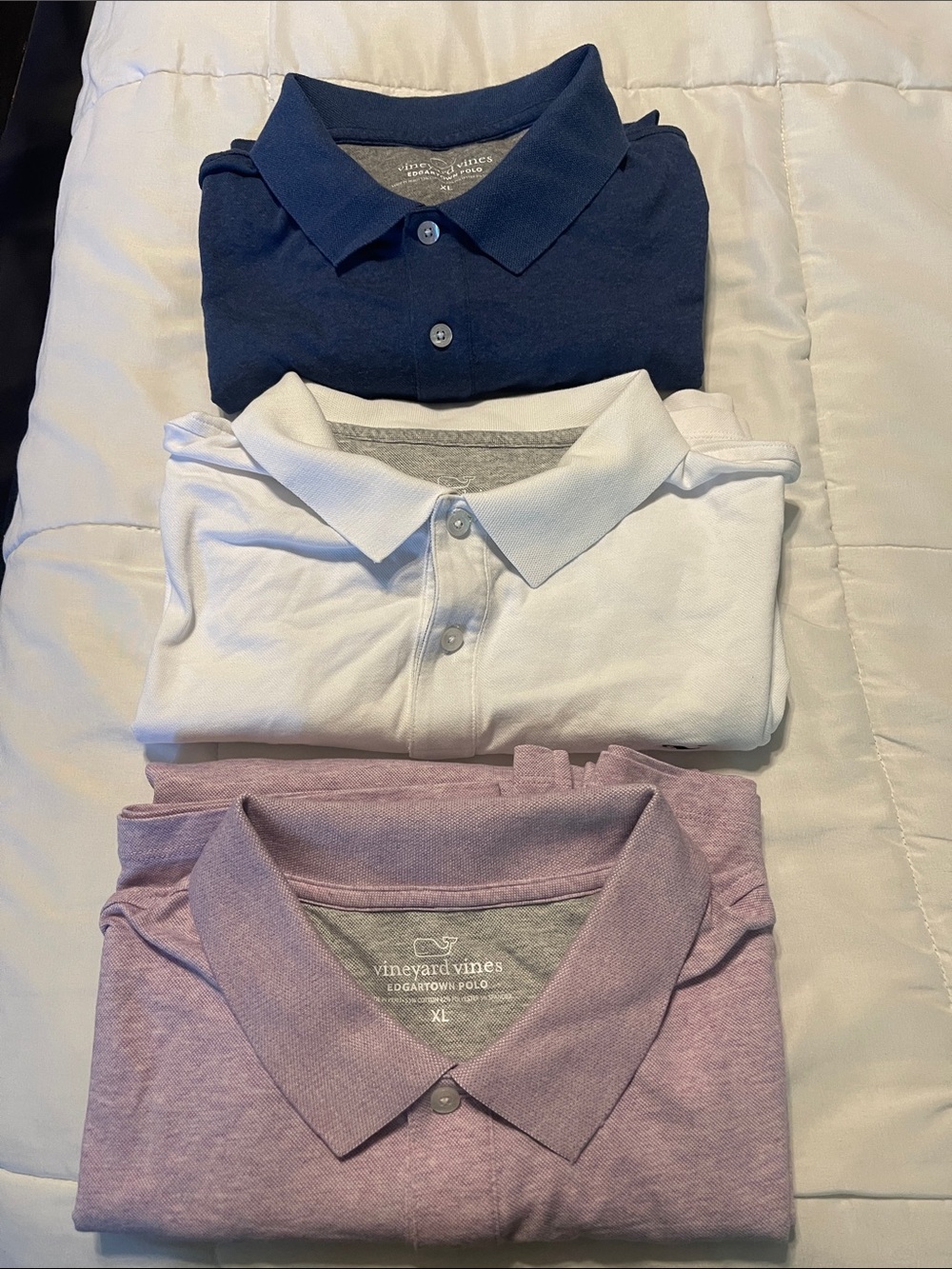 Vineyard Vines Polo Set in Navy, White & Lavender